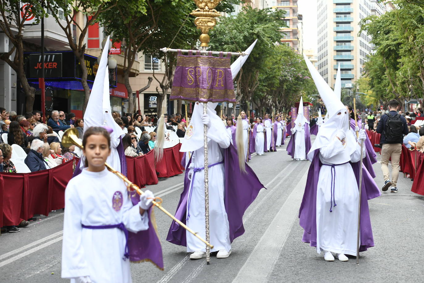 Palmas, ramas de olivo y los primeros pasos abren la carrera oficial de la Semana Santa alicantina