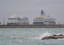 Primera doble escala de cruceros en Alicante.