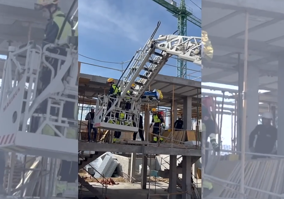 Imágenes de la intervención de los bomberos