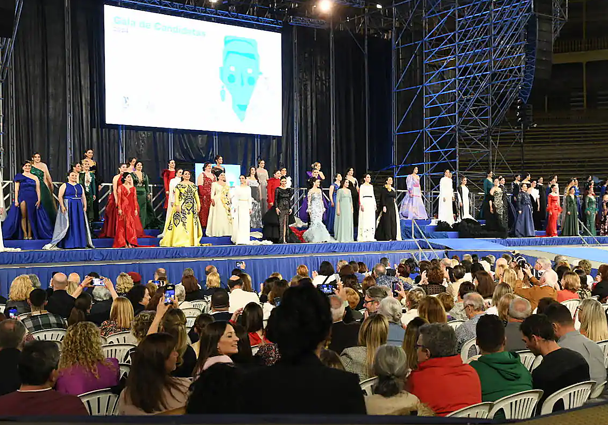 Las candidatas en la gala.