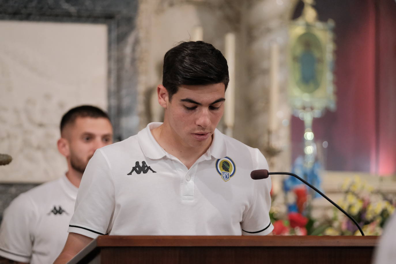 El Hércules cumple con su tradicional ofrenda a Santa Faz