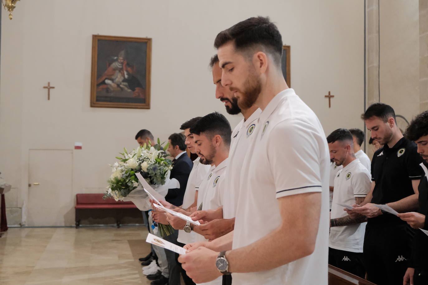 El Hércules cumple con su tradicional ofrenda a Santa Faz