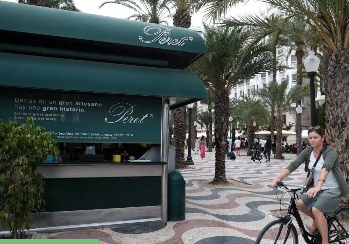 El kiosco Peret, en la Explanada de España.