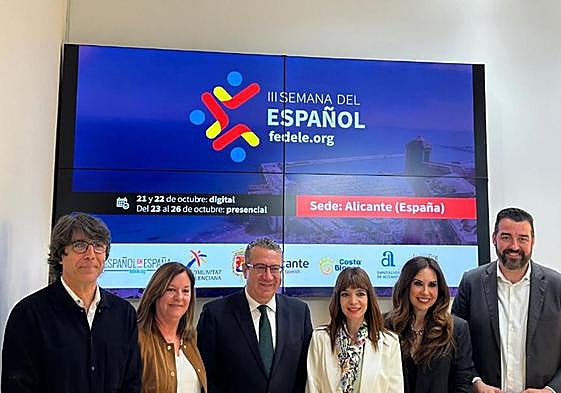 Presentación de la III Semana del Español en la Diputación de Alicante.