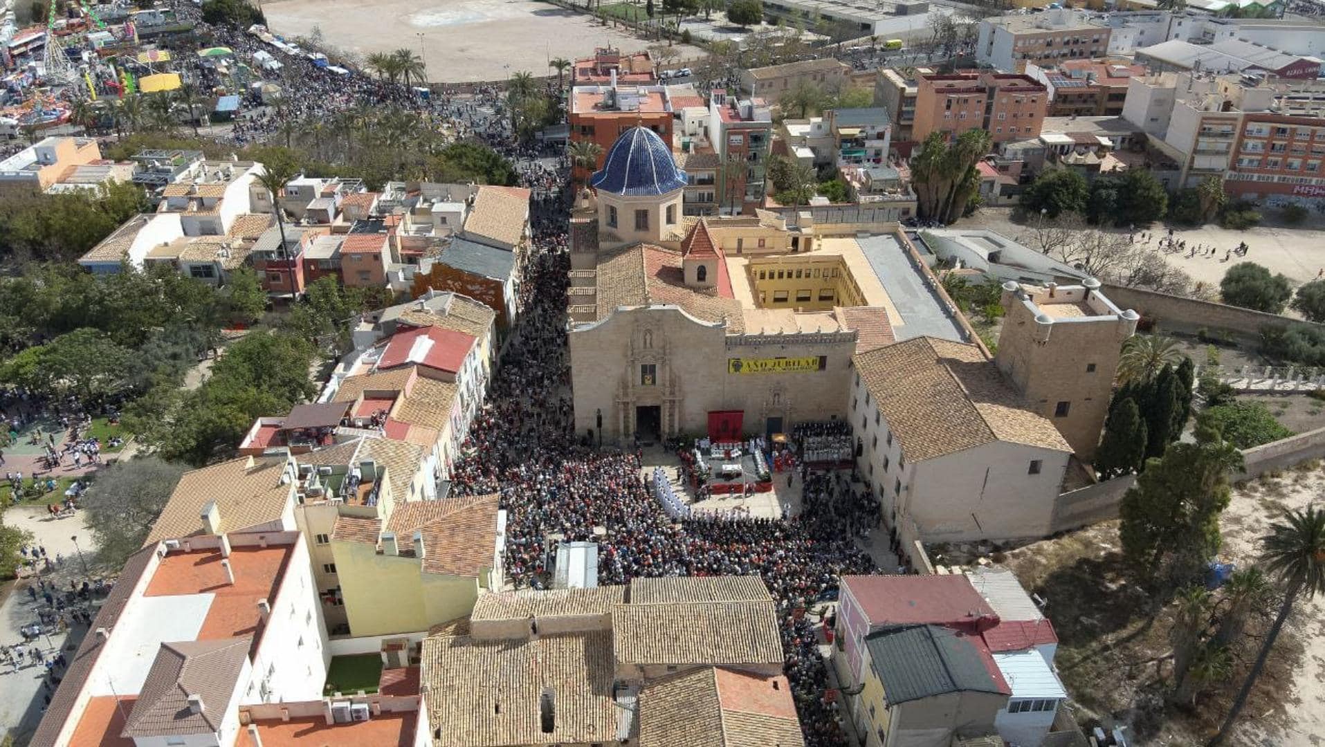 Santa Faz Alicante 2024 Así se ha visto desde el aire la Romería de