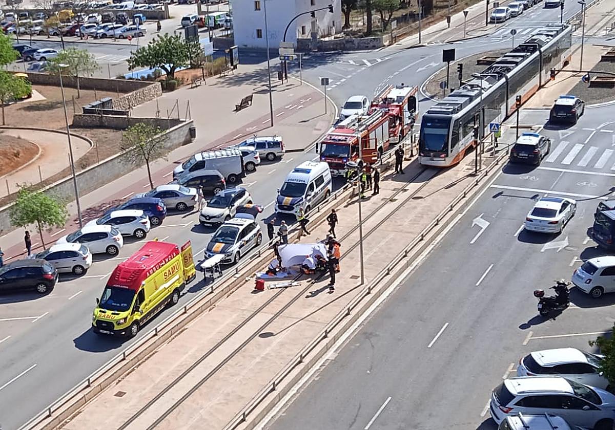 Imagen tras el siniestro.