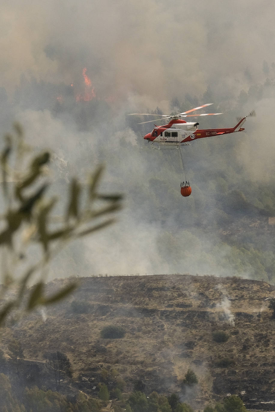 El incendio de Tárbena en imágenes