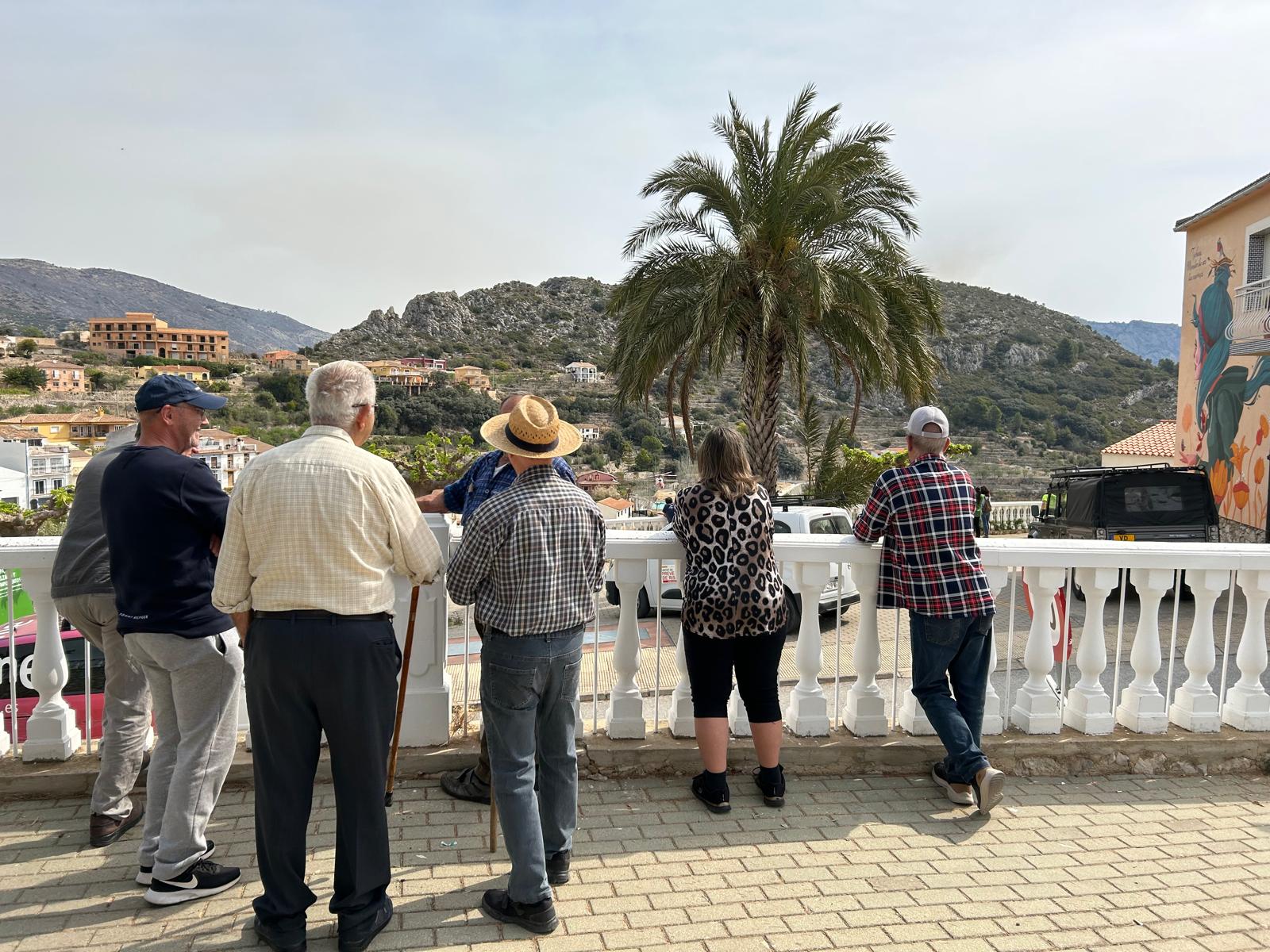 El incendio de Tárbena en imágenes