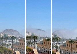 Secuencia de la niebla en la Serra Grossa de Alicante.