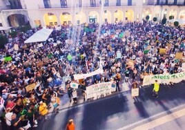 Manifestación de Fridays For Future en Alicante en septiembre de 2019.