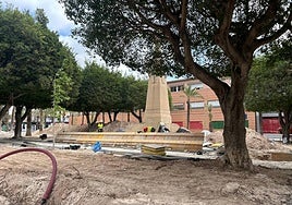 Actuaciones en el paseo de las Germanías de Elche.