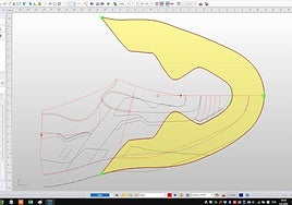 Diseño de un zapato.