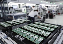 Baterías de litio de coches eléctricos.