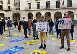 Manifestación contra el ruido en Alicante.