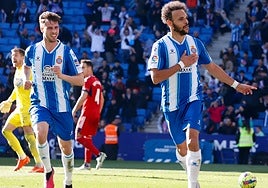 Martin Braithwaite celebra uno de los 19 goles marcados esta temporada.