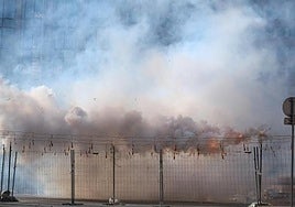 Disparo de una mascletà dentro del ciclo 'Pólvora Tot l'any'.