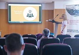 Salón de actos del Hospital de Sant Joan.