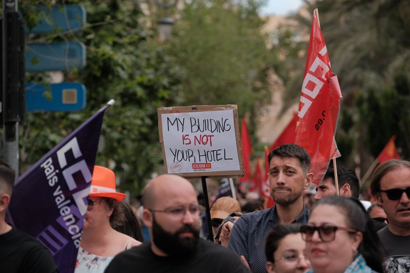 Los trabajadores toman el centro de Alicante