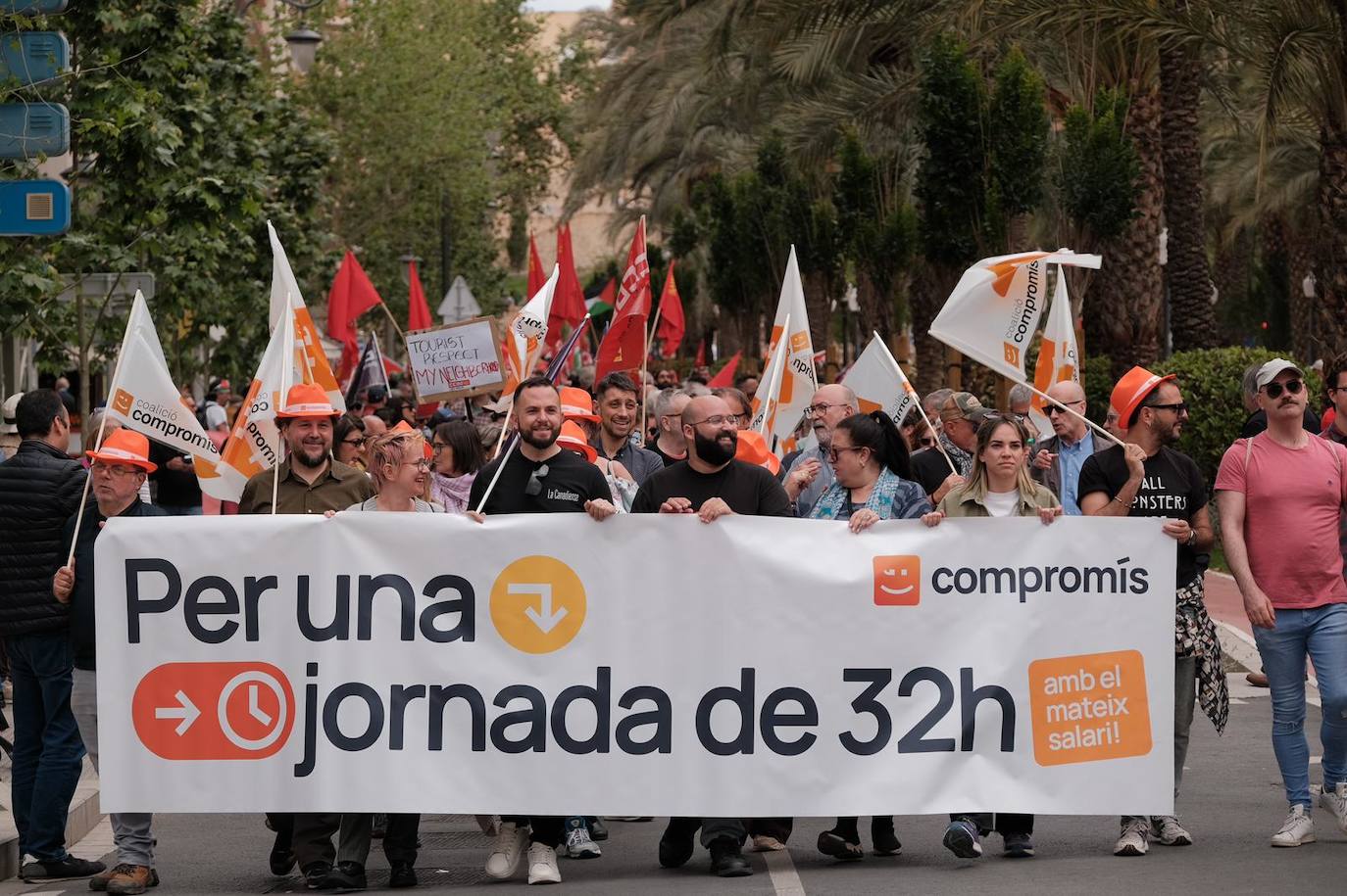 Los trabajadores toman el centro de Alicante