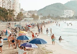 Playa del Postiguet, en Alicante.