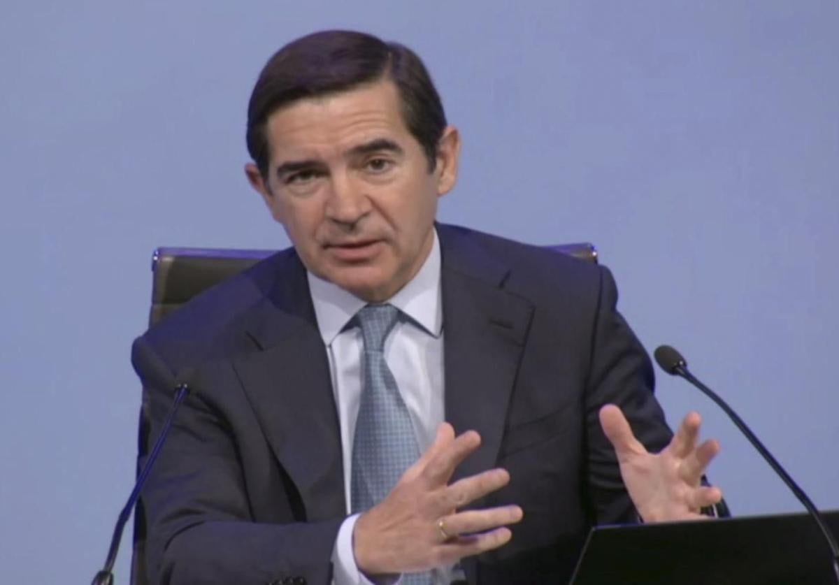 Rueda de prensa telemática de Carlos Torres Vila, presidente de BBVA