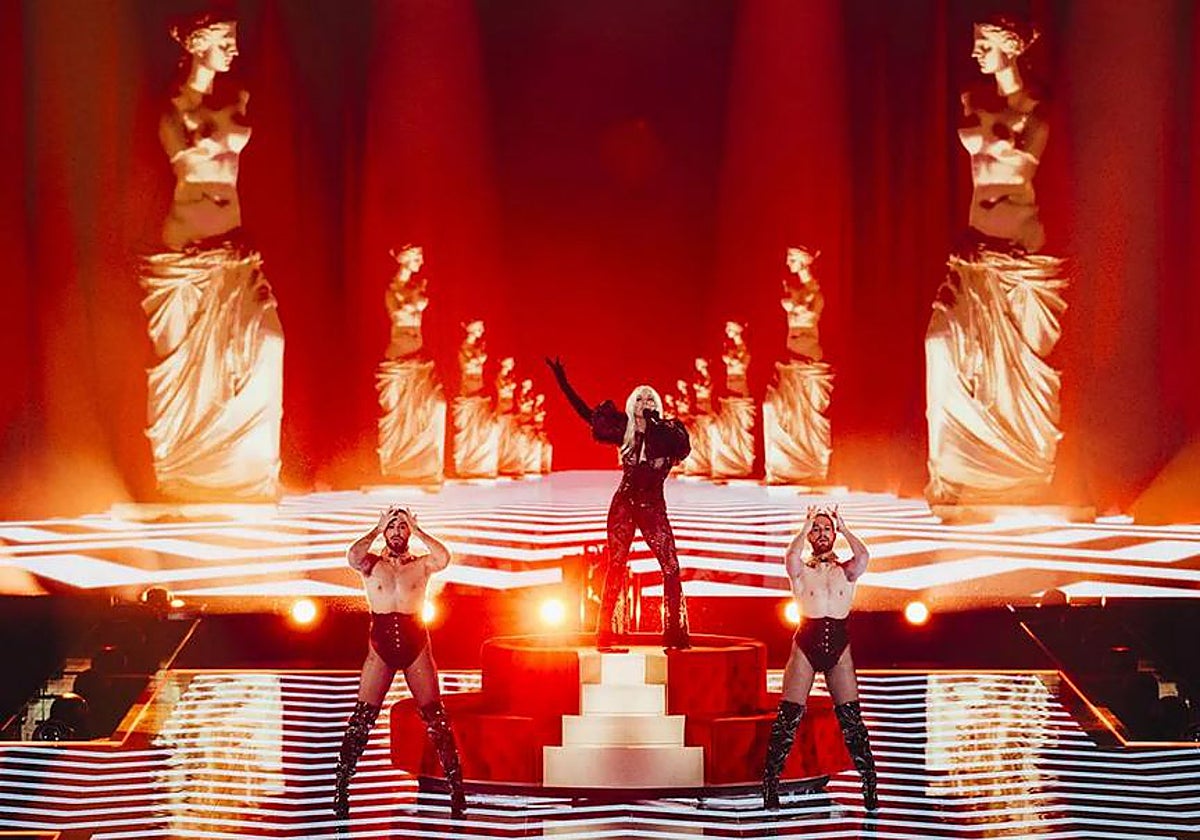 Imagen de la actuación de Nebulossa en Malmö