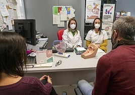 Consulta del centro de salud de Campoamor.