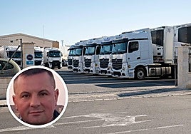 Camiones en un polígono alicantino/Imagen de la víctima