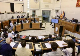 Pleno de la Diputación Provincial de Alicante.