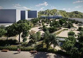 Proyección de cómo quedará el parque del PAU 2 tras terminar las obras.