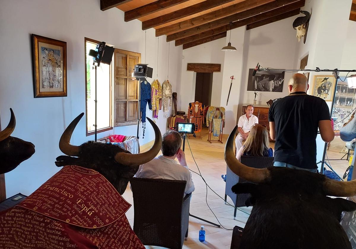 El maestro Luis Francisco Esplá, durante el rodaje del documental.