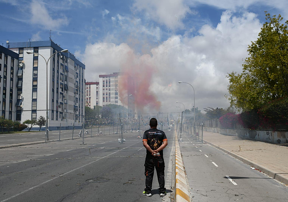 Mascletà en Alicante.