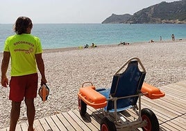 Imagen de archivo de un socorrista en Altea