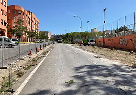 Obras de la plaza San Blas en Alicante.