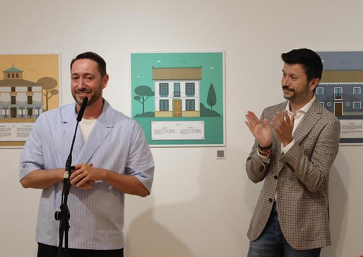 Imagen secundaria 1 - Inauguración de la exposición 'Patrimonio ilustrado' de Iñigo Lanz.