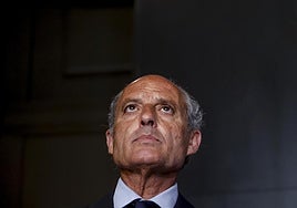 El expresidente de la Generalitat Valenciana Francisco Camps, este miércoles en la rueda de prensa tras conocerse su absolución.