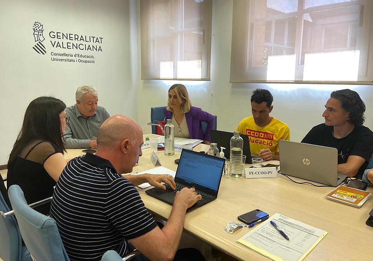 Mesa sectorial de Eduación celebrade este jueves.