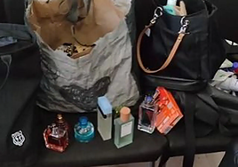 Algunos de los productos sustraído en los comercios de Dénia.