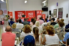 Alejandro Soler, en el mitin de La Vila Joiosa.