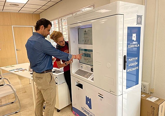 El ciberkiosko de Torrevieja.