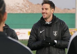Sergi Guilló, durante un entrenamiento con el Orihuela.