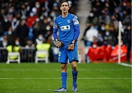 Edgar Badía, durante un partido con el Elche.