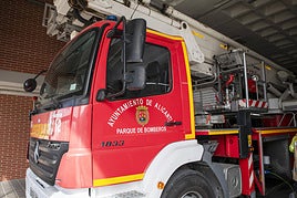 Imagen de recurso de un camión de bomberos.