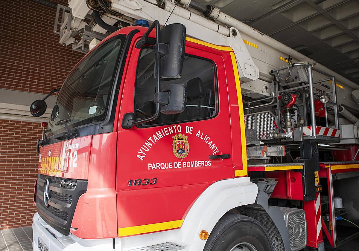Imagen de recurso de un camión de bomberos.