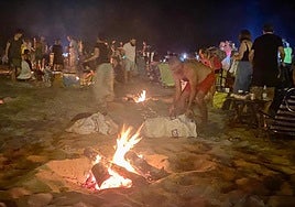 Foto de archivo de las Noche de San Juan en El Campello.