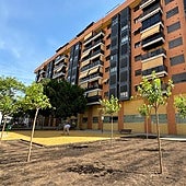 San Vicente remodela más de 2.500 m2 de zonas verdes y de recreo en la calle Sevilla