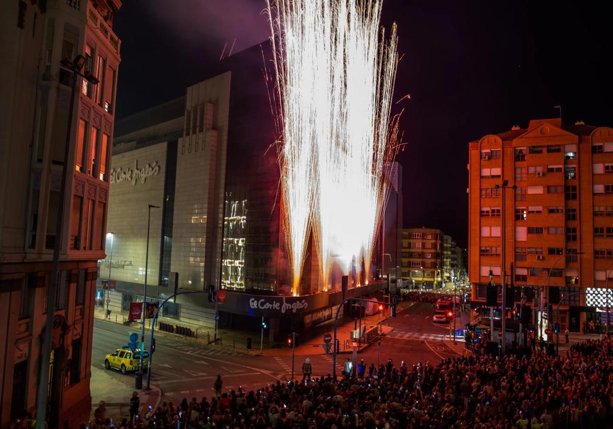 La Arribada del Foc en el Corte Inglés en 2023.