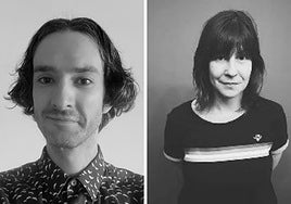 Los dramaturgos Albert Giner y Guadalupe Sáez.