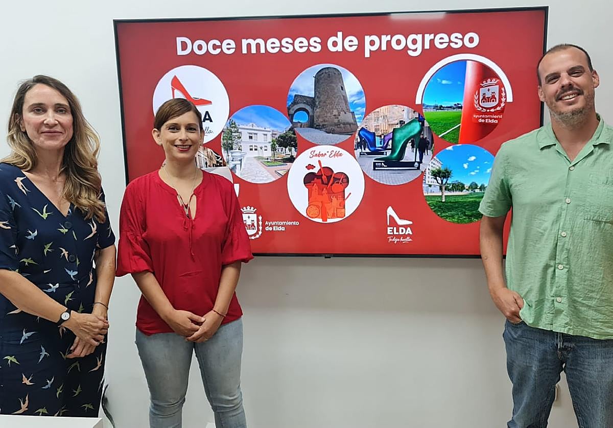 Portavoces del gobierno local de Elda.