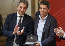 El vicepresidente de la Generalitat, Vicente Barrera, y el jefe del Consell, Carlos Mazón.